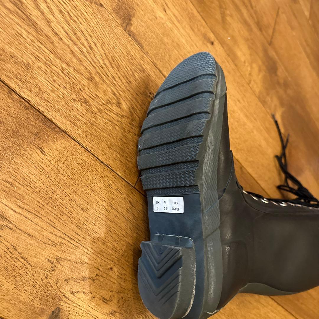 HUNTER ブラック ロングブーツ　UK6サイズ