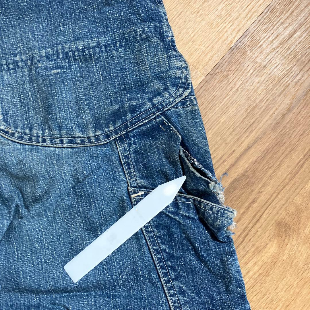 さ*ー様 ビンテージ 40s Lee ハウスマーク　デニムオーバーオール