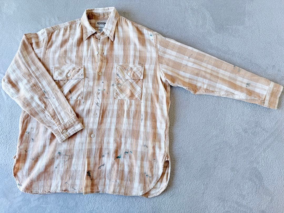 ロ*ク様 bow wow ペインター　フランネルシャツ