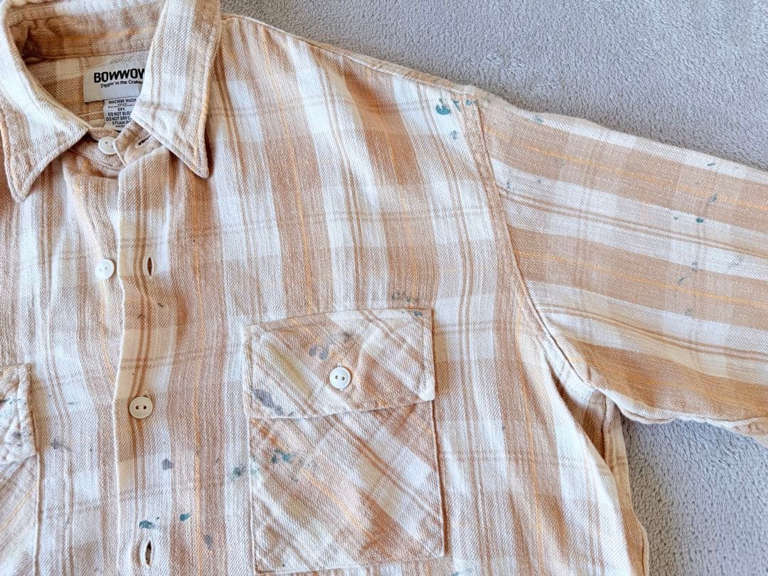 ロ*ク様 bow wow ペインター　フランネルシャツ