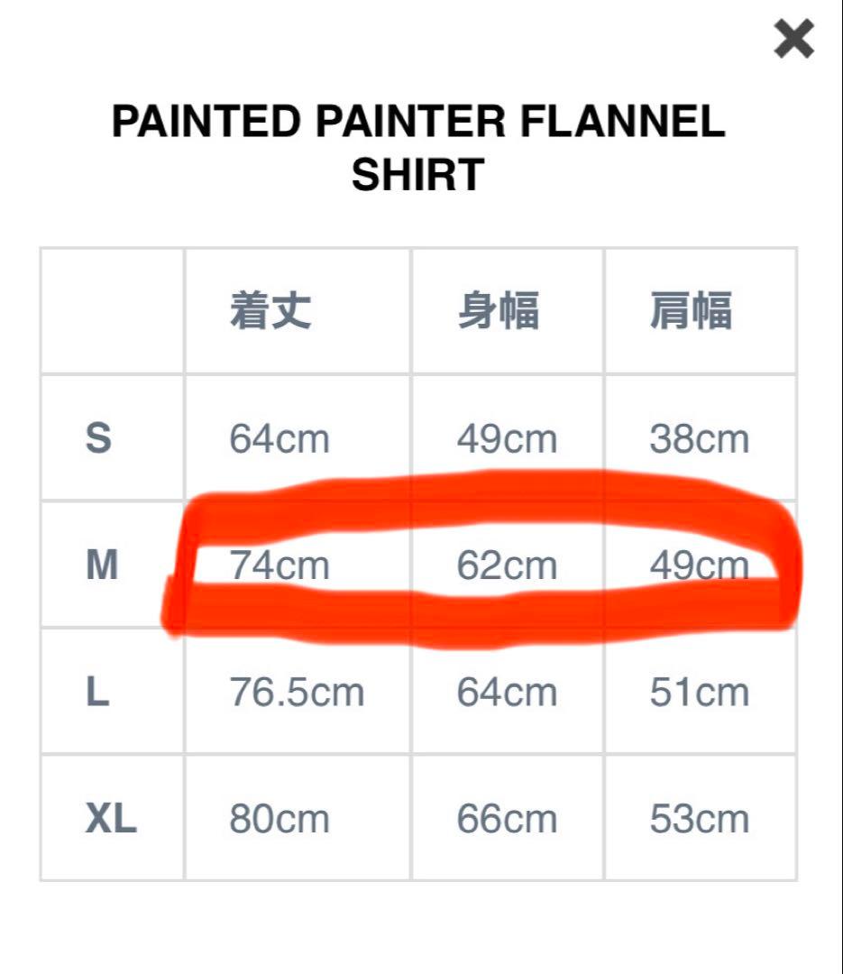 ロ*ク様 bow wow ペインター　フランネルシャツ