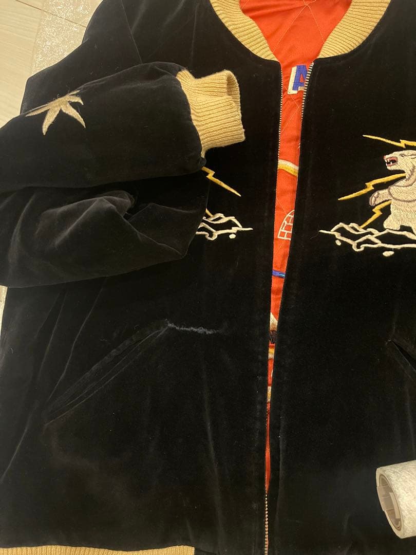 【L】希少 M品番 TAILOR TOYO 別珍 スカジャン