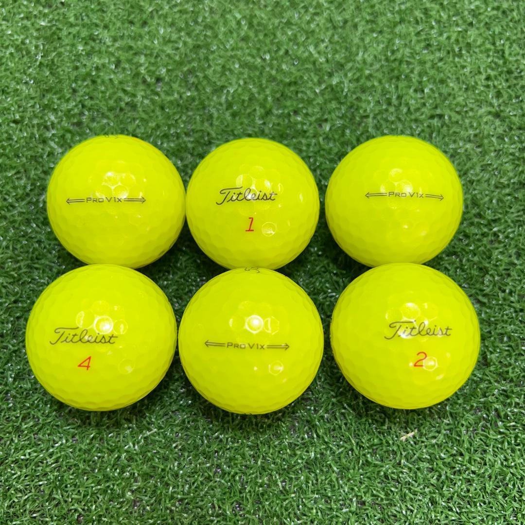 【S84】Titleist PRO V1X 黄 21年 ロストボール 24球