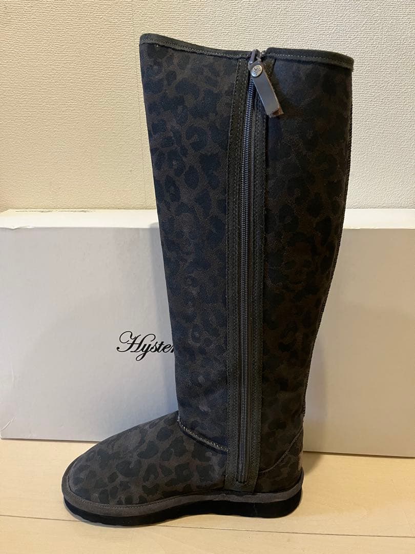 ヒステリックグラマー　レオパード　豹柄　ブーツ　ムートンブーツ　ロングブーツ