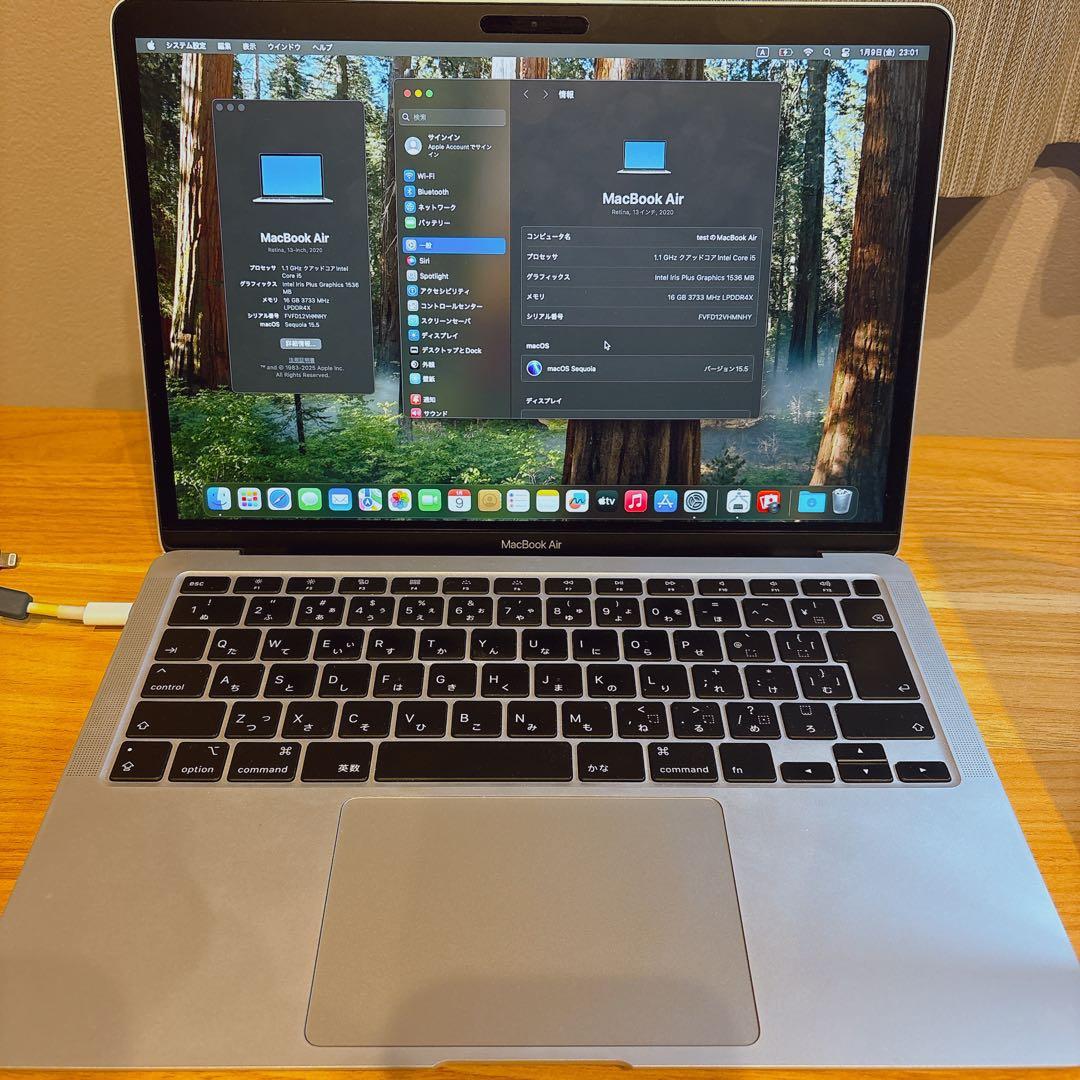 MacBook Air 2020 メモリ16GB core i5