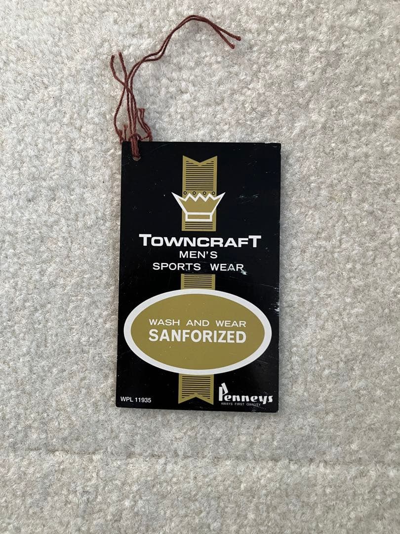 【ほぼ未使用】タウンクラフト 60S オンブレチェックシャツ ブルー M