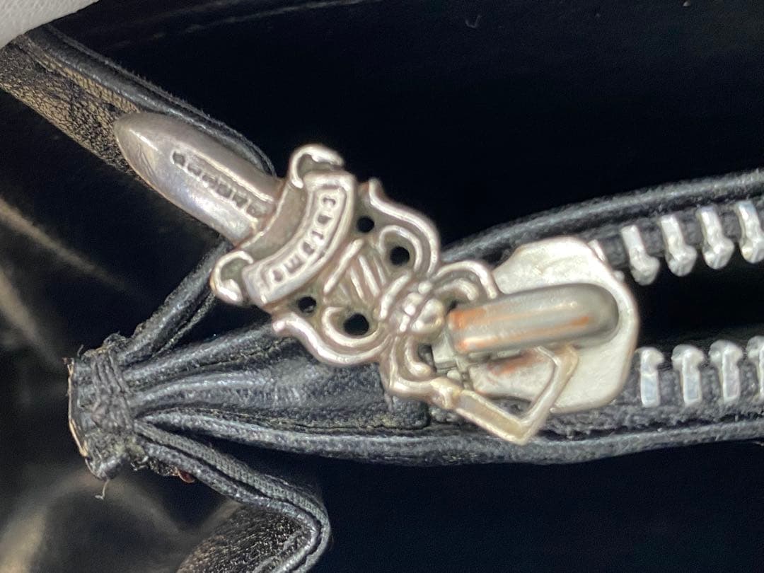 【値下げ】クロムハーツ REC F ZIP フィリグリークロス 長財布 ブラック