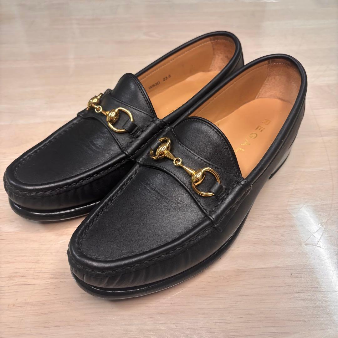 【美品】REGAL ビットローファー W83D 本革 革靴　23.5 リーガル