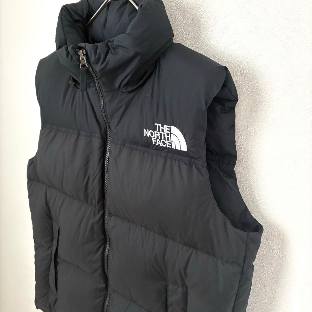 りりり美品 THE NORTH FACE ダウンヌプシベスト M　ブラック