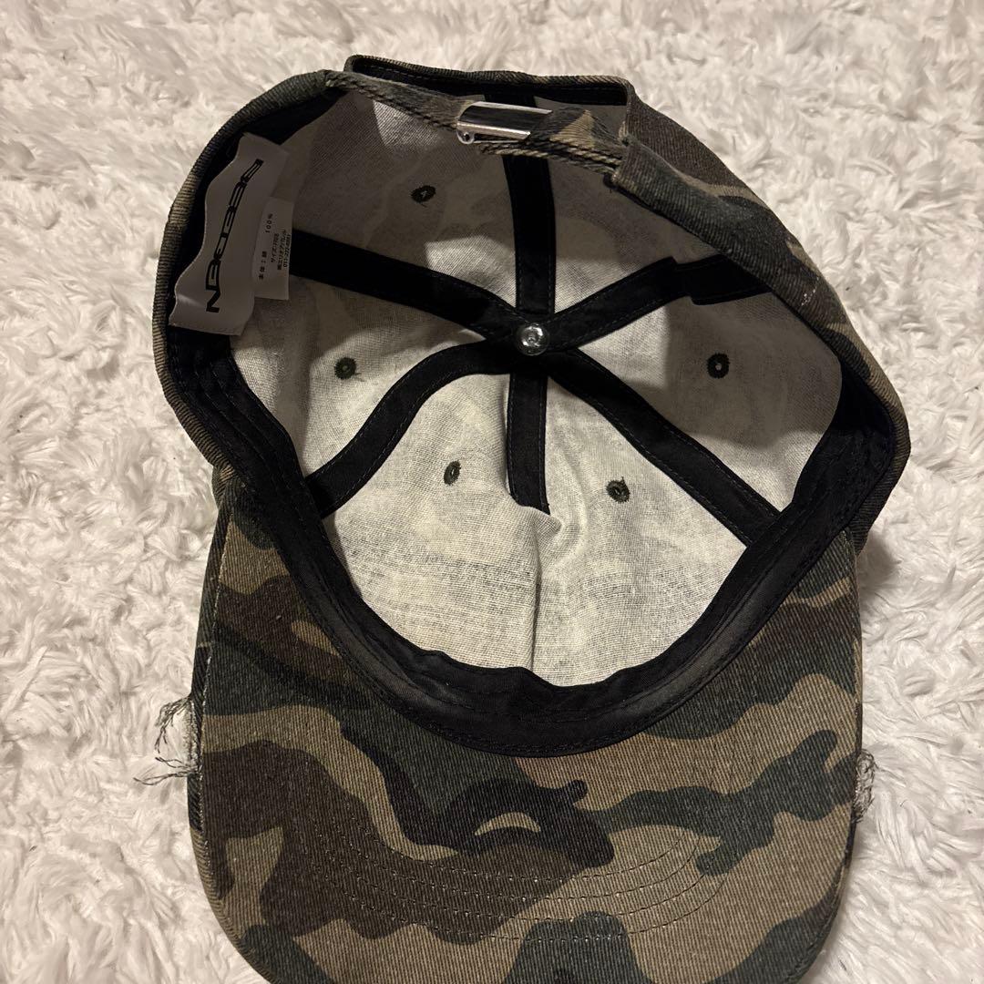 beeden 迷彩ストーンスタッズキャップ