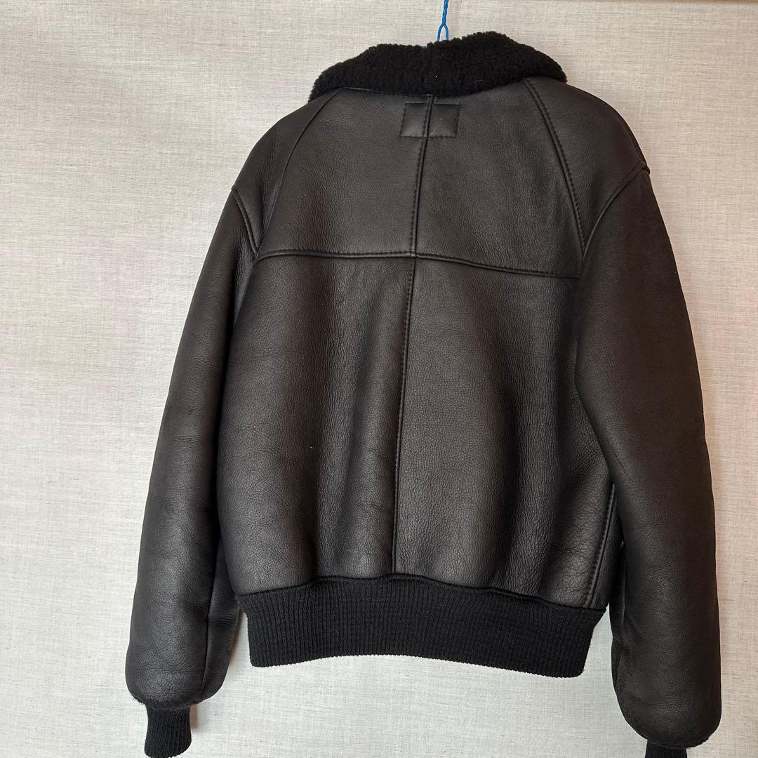B-6タイプ 羊皮革ジャケット 黒