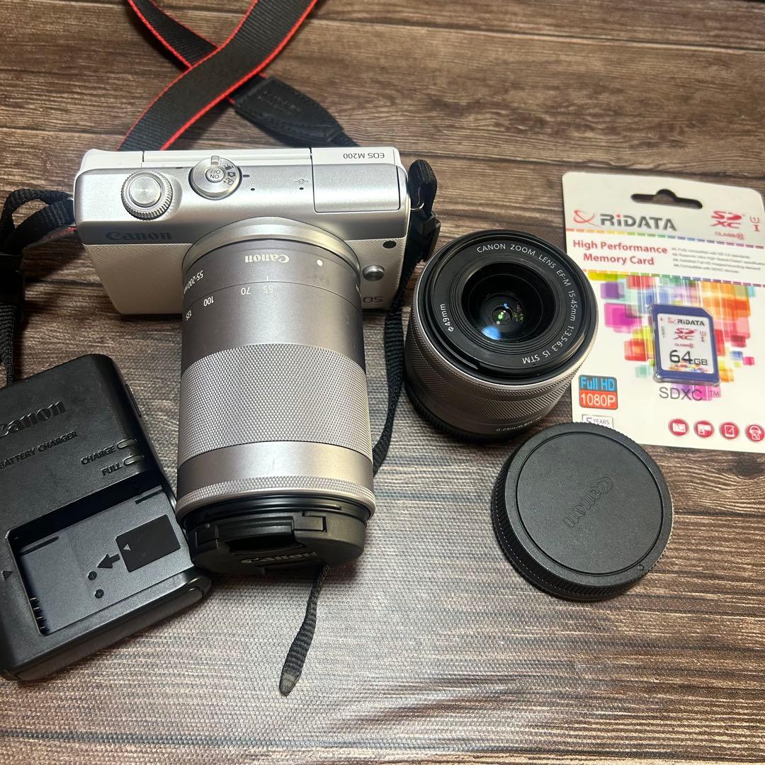 Canon EOS M200 ミラーレスカメラ