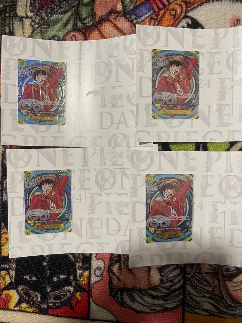 モンキー　D ルフィ　プロモ　エッグヘッド　4枚セット