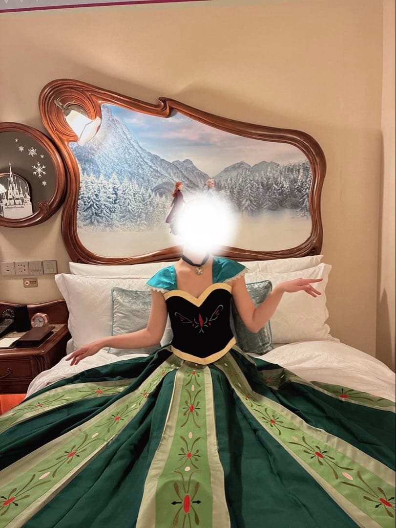 S】　アナ コスプレ アナ雪 風 大人 仮装 　衣装　ハロウィン　ディズニー