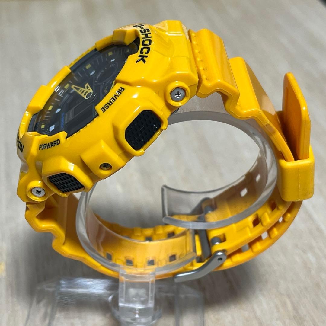 【人気モデル！売れ筋イエロー★完動美品】G-SHOCK GA-100A アナデジ