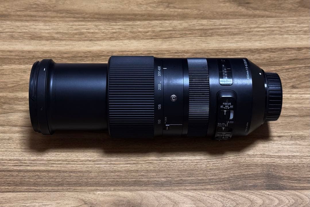 (わけあり)SIGMA 100-400mm F5-6.3 フード割れ