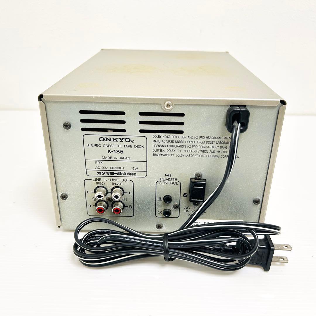 希少 ONKYO オートリバースカセットデッキ K-185-S
