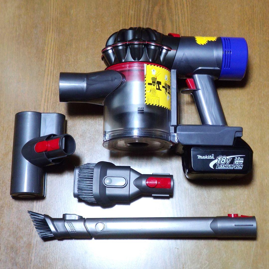 ダイソン SV11 掃除機＋マキタ18vアダプターセット完全分解清掃済み 動作品