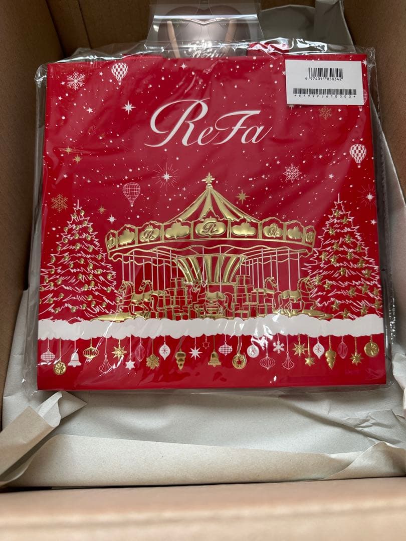 完売品 ReFa ハートブラシ コーム BOX クリスマス限定ショッパー付き