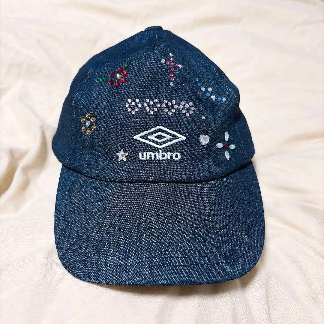 美品 【UMBRO×Casselini】ストーンCAP デニム