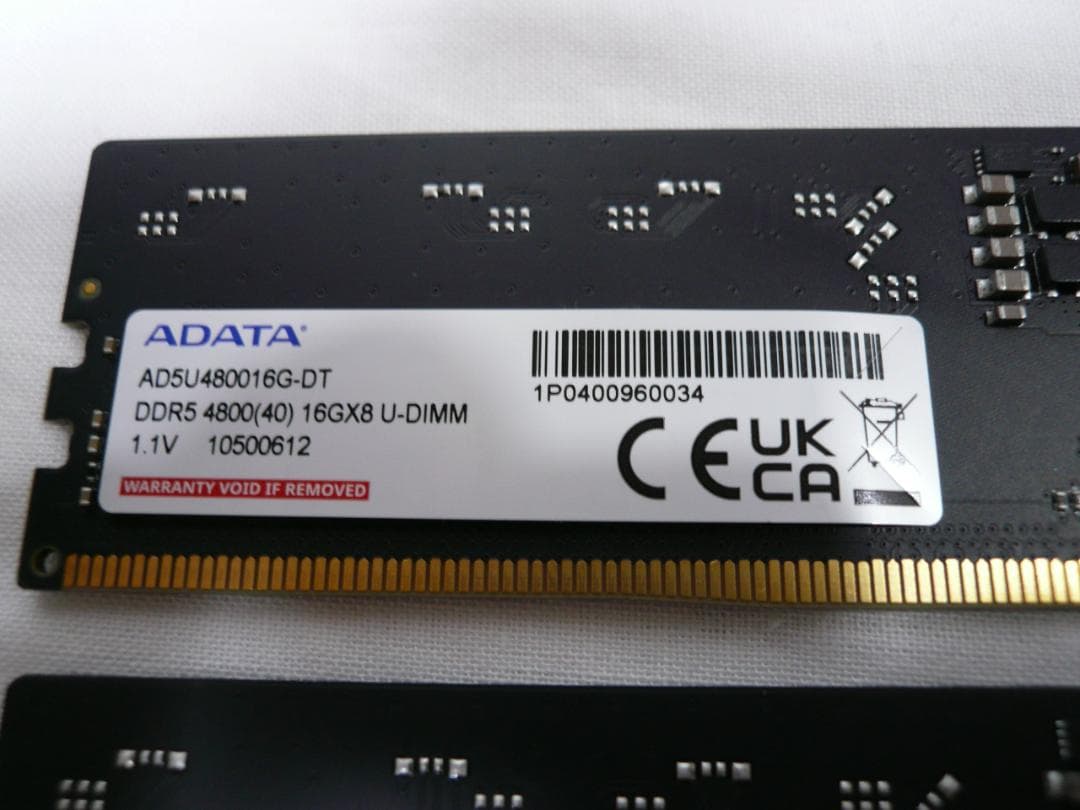 メモリー ADATA DDR5 32GB PC5-38400 PC5-4800