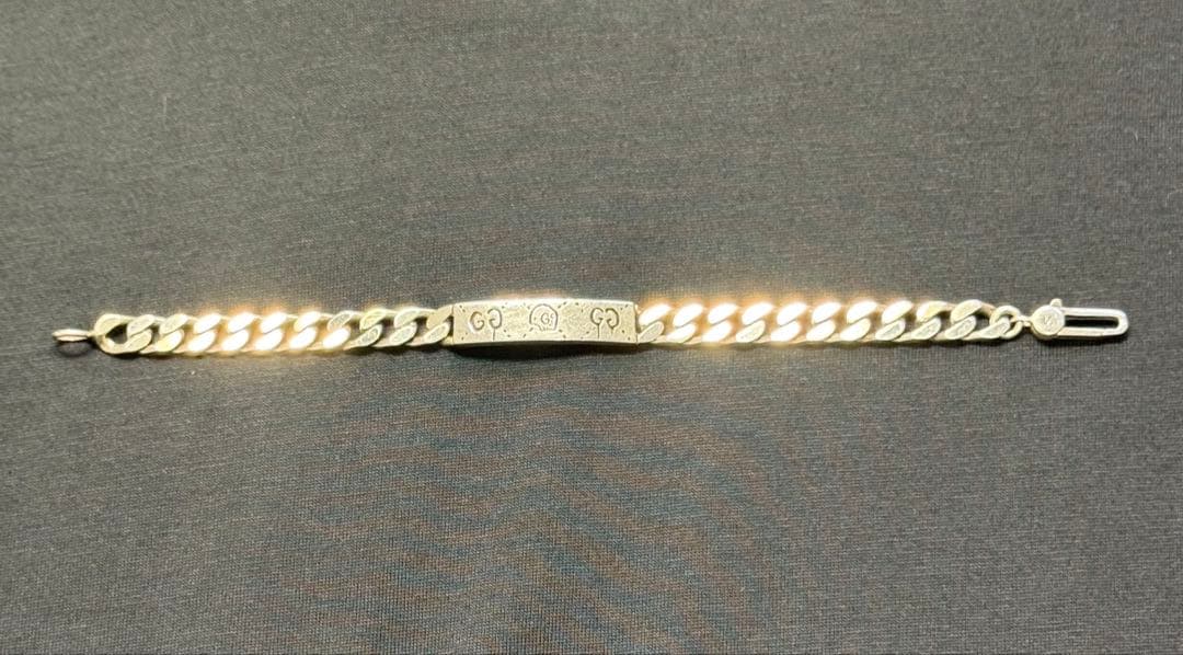ふ*け様 GUCCI グッチ シルバー ゴースト チェーンブレスレット 925刻