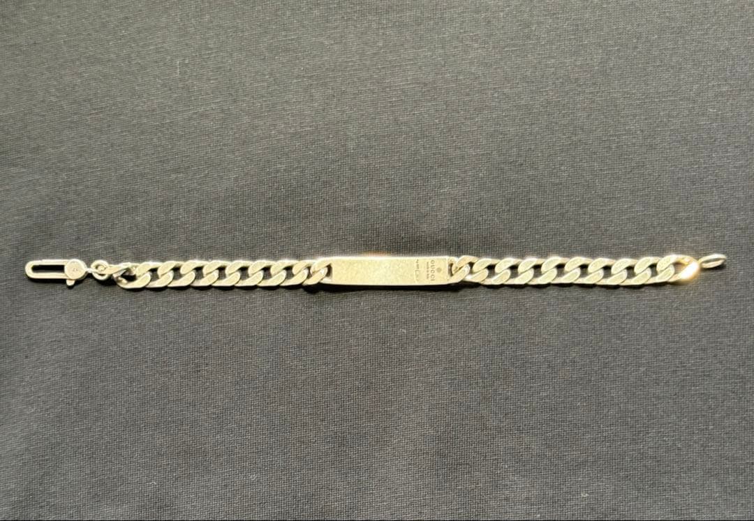 ふ*け様 GUCCI グッチ シルバー ゴースト チェーンブレスレット 925刻