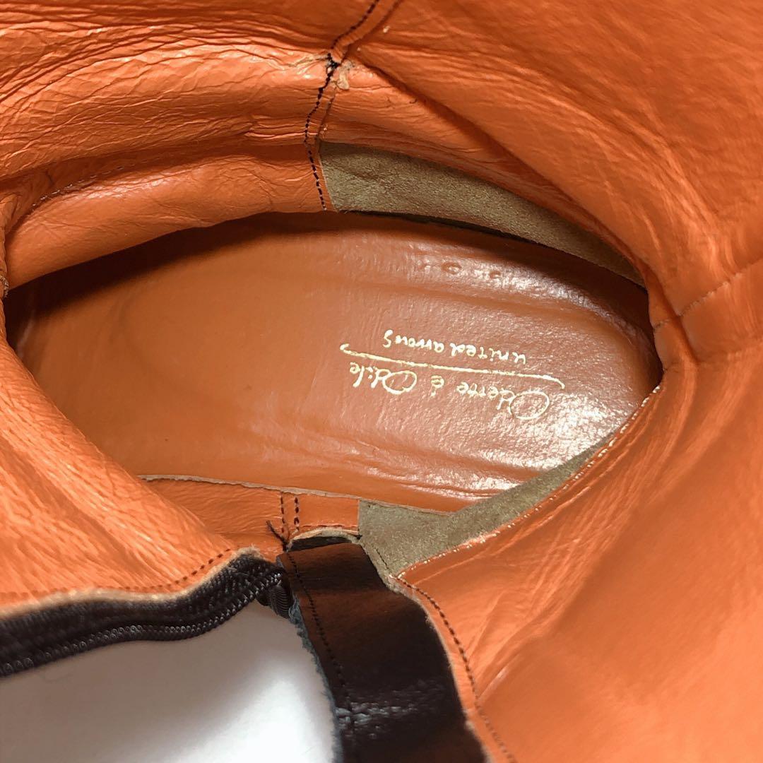 美品　Odette e Odile ロングブーツ ブラック　レザー サイドジップ