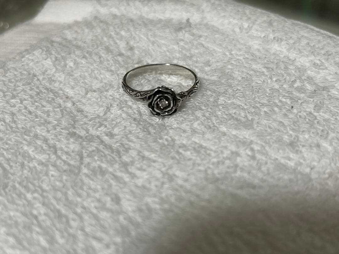ソカロ　zocaloリング 13号　バラ　ローズ　シルバー925
