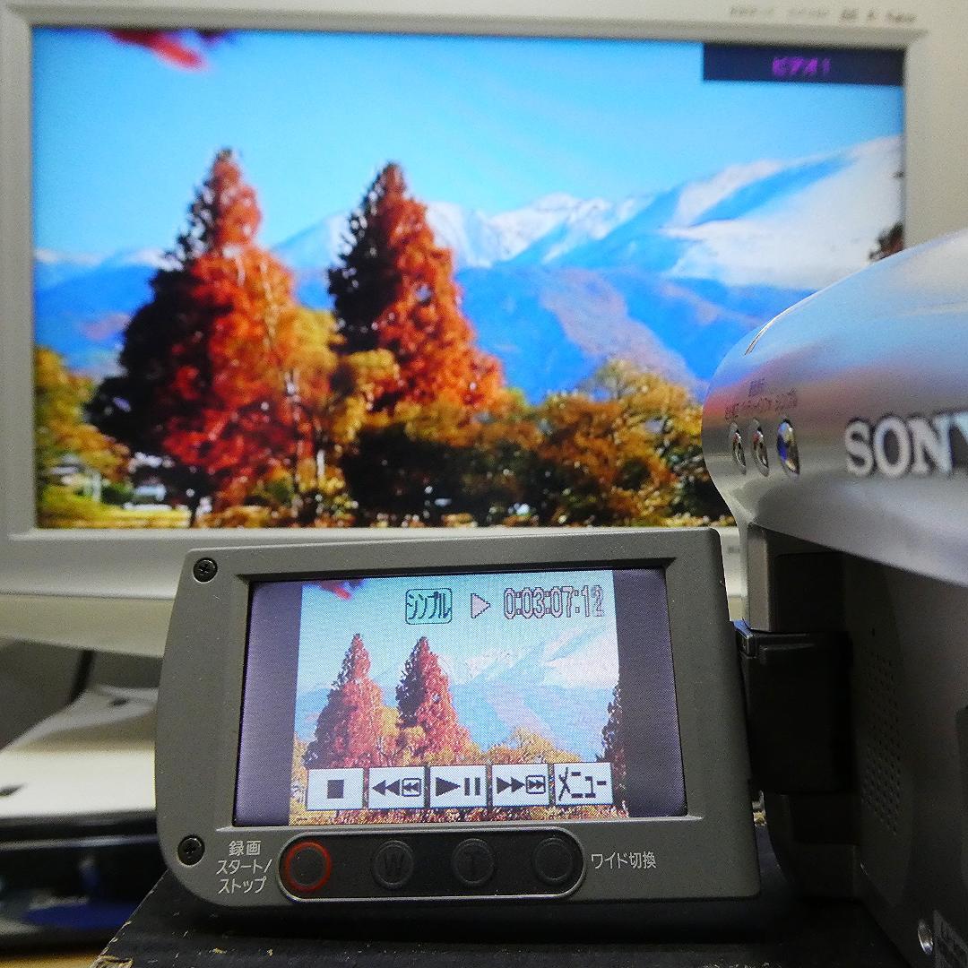 動作品ソニー DCR-HC46 Mini DVビデオカメラ DVDダビングに最適