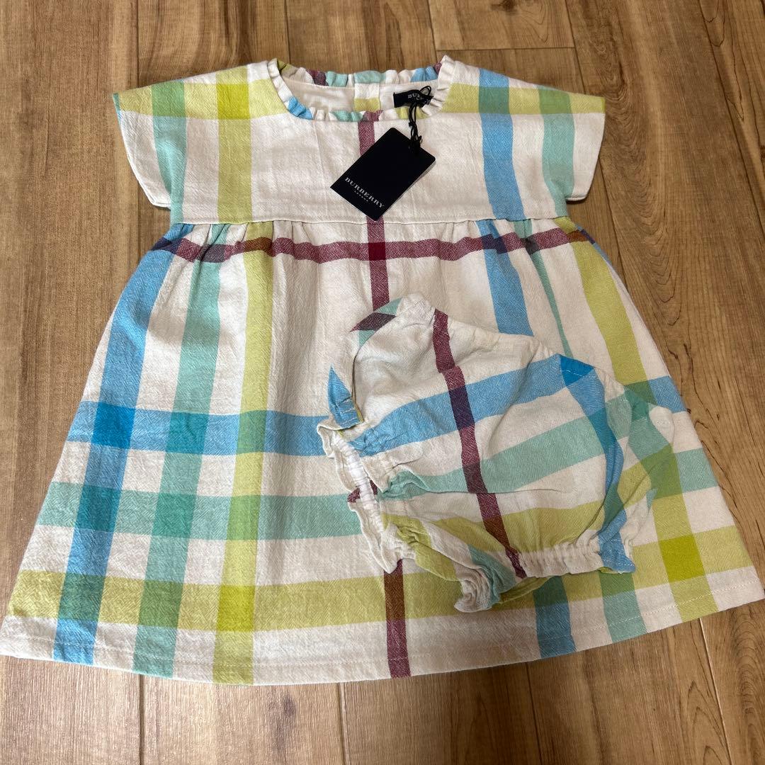 新品タグ付き　BURBERRY チェック柄 ワンピース 80