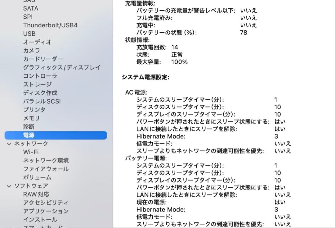 【新品同様】MacBookPro 2024 14インチ M4 MW2U3J/A