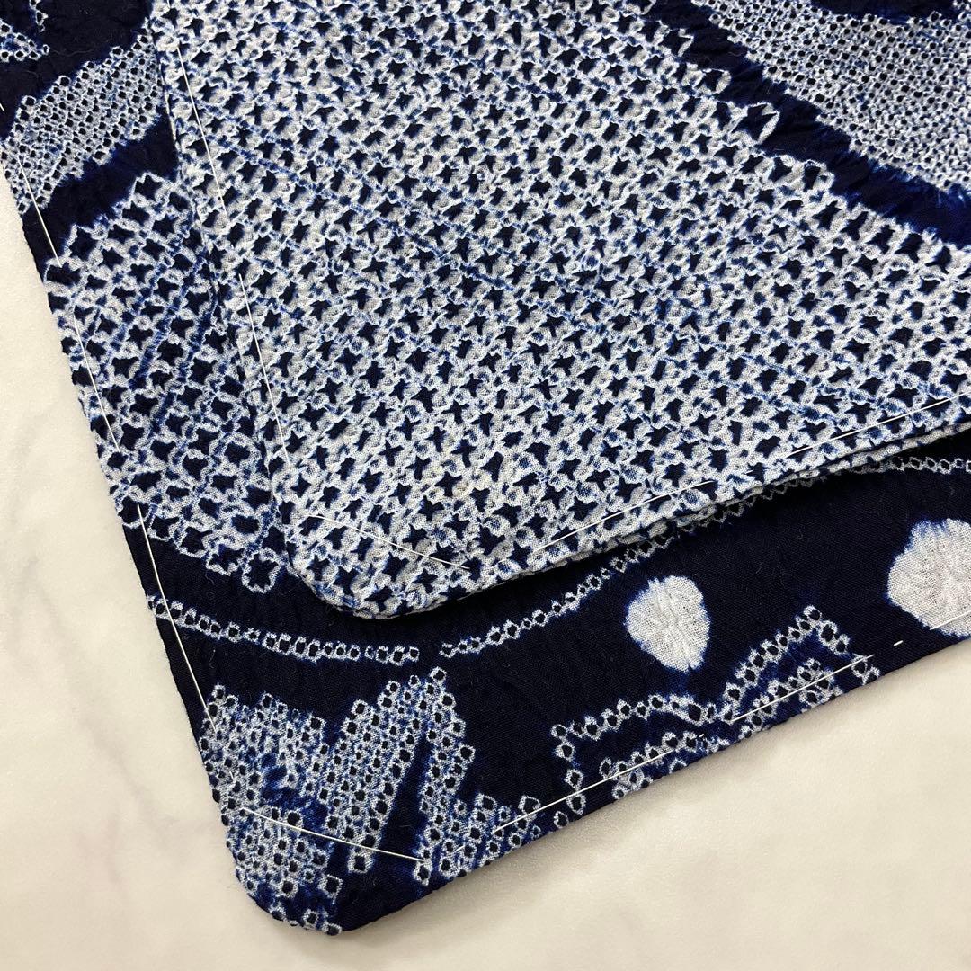 厳選◆夏物浴衣◆未使用同然◆素晴らしい三浦絞り有松絞り◆仕付◆裄64.5丈155