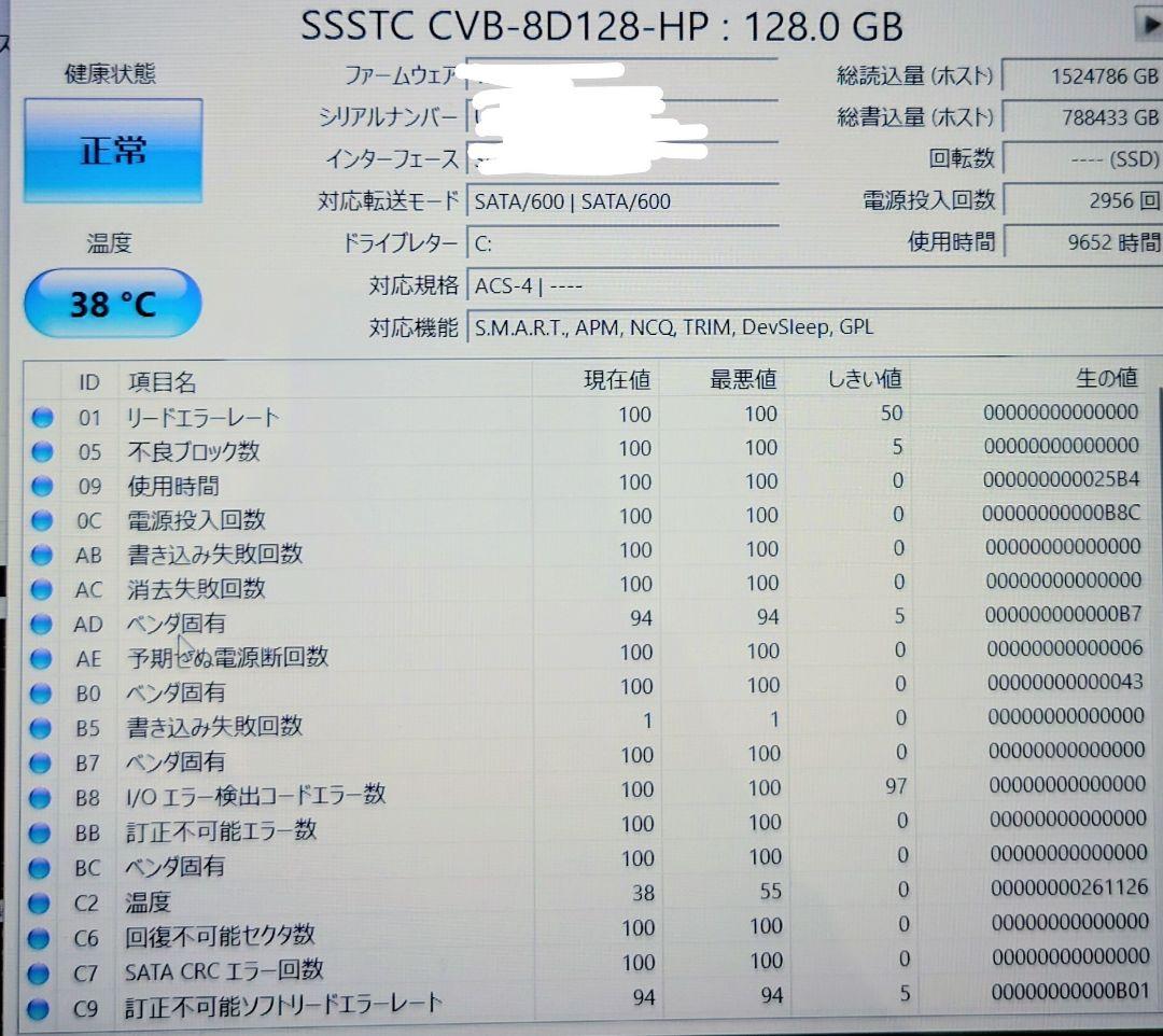 ノートパソコン HP ｜8GB｜SSD128GB＋HDD1TB｜14型 外箱あり