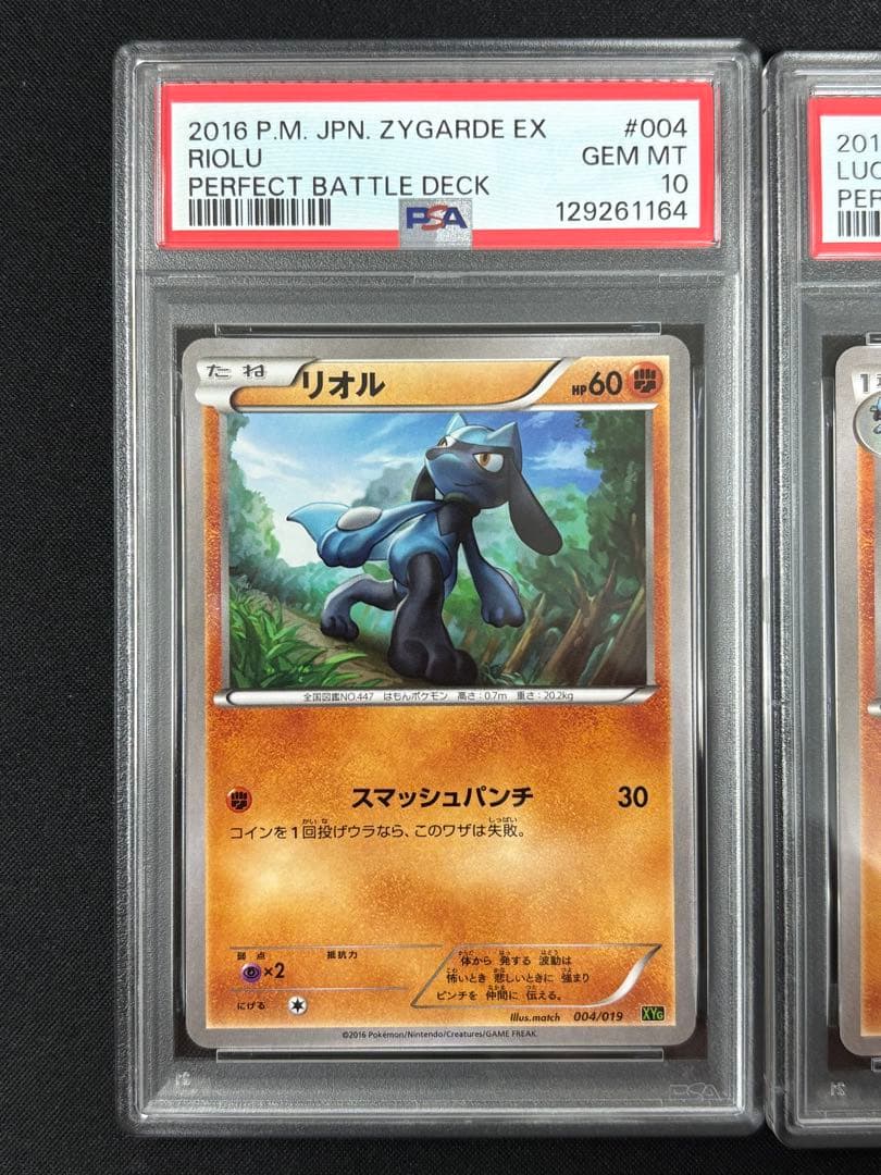 希少PSA10・2連番　リオル　ルカリオ　004/019 005/019 XYG