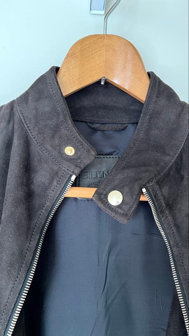 BR別注 SILENCE スウェード シングルライダース