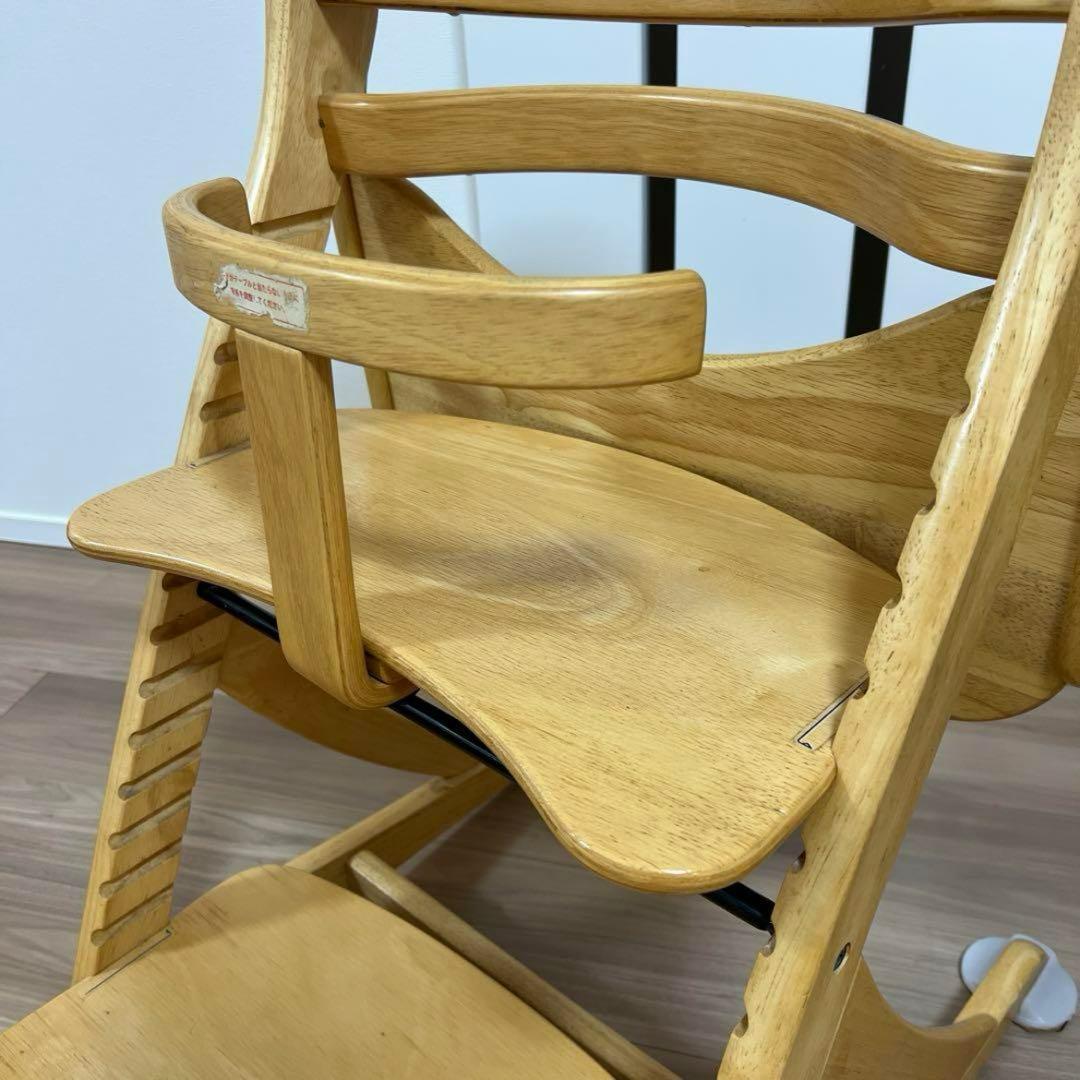 【美品】大和屋　すくすくチェアES テーブル&ガード付　ベビーチェア　ハイチェア