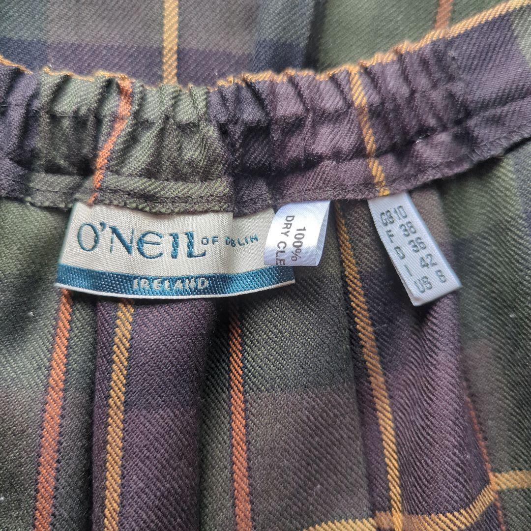 【O'NEIL of DUBLIN】ウーステッドウール100% キルトスカート