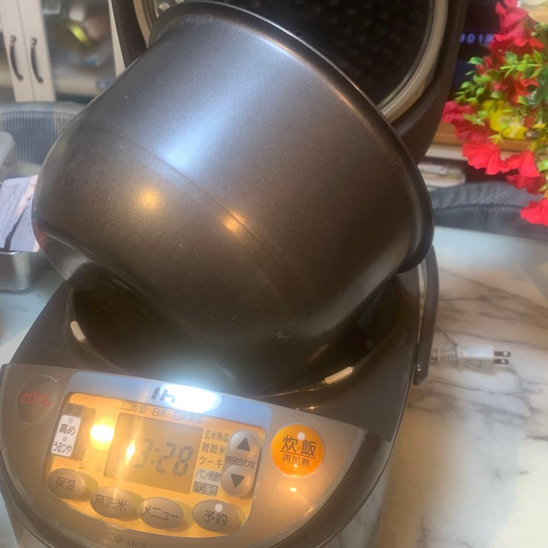 美品■象印 IH 10合 IH式 極め炊き ブラウン NP-V N18■炊飯確認