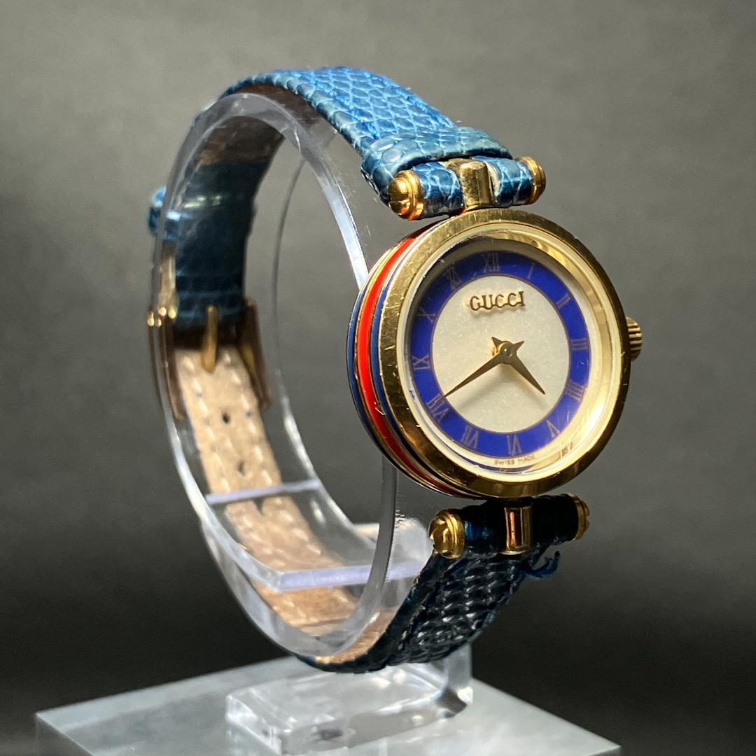 【新品電池/稼働】グッチ シェリーライン 腕時計 レディース ゴールド クォーツ