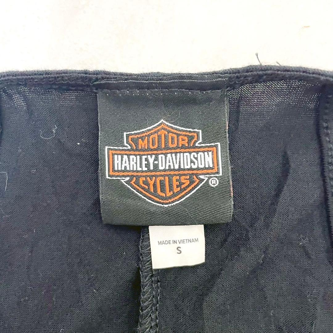 y2k❤️ Harley Davidson スカル ロゴ ホルターネック キャミ