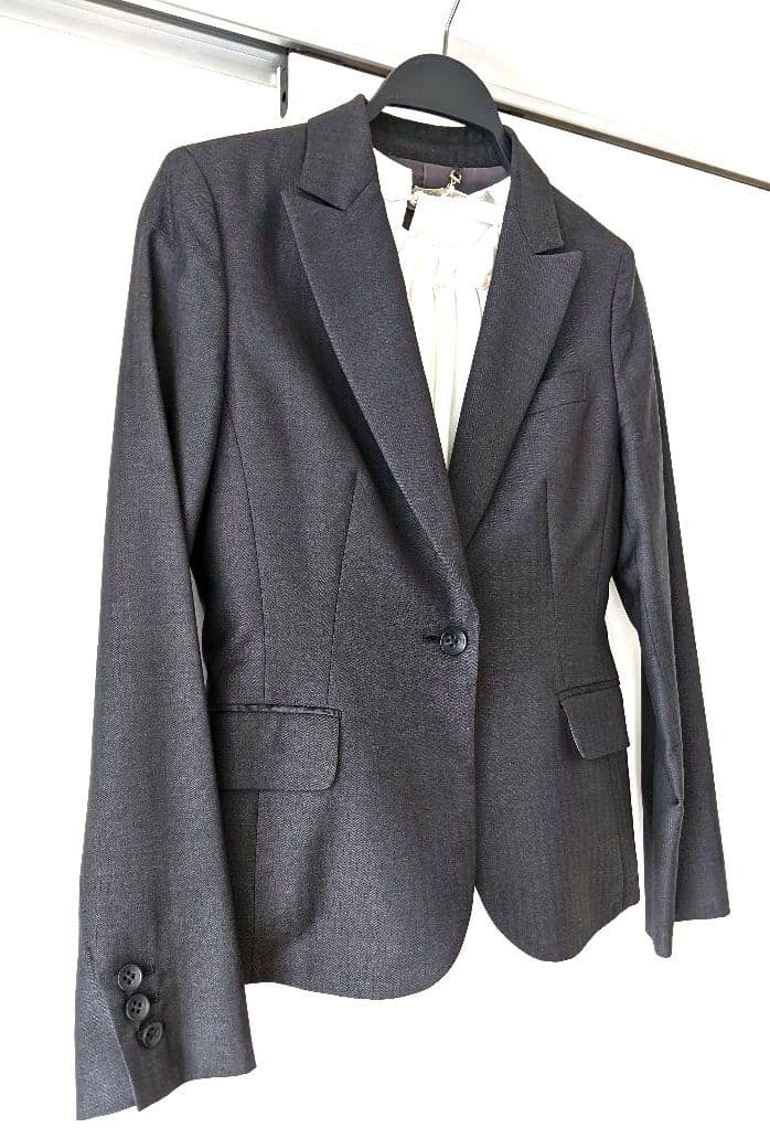 【極美品】ROPE　ロペ　グレー　イタリア生地　パンツ スーツ 　総裏　日本製
