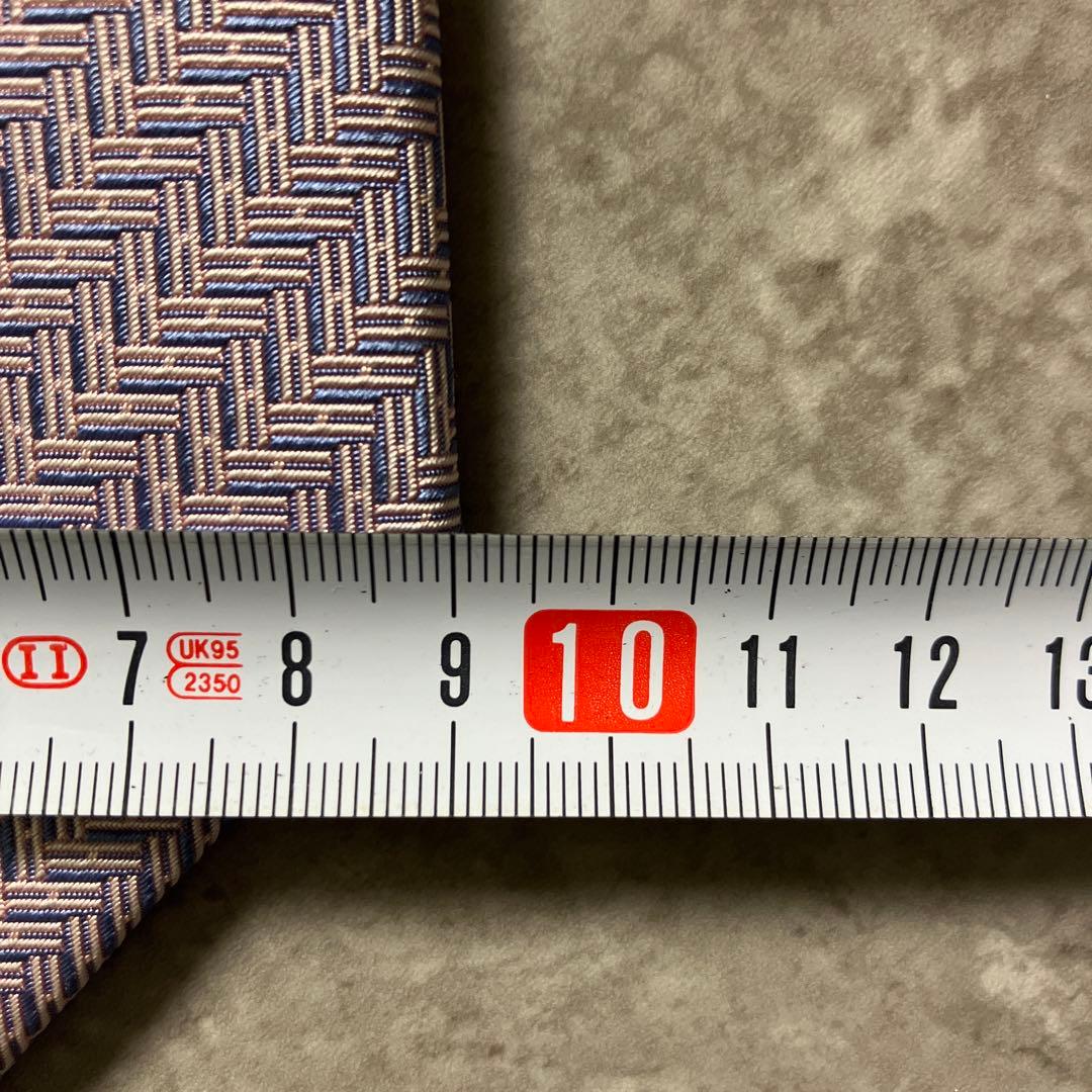 美品 HERMES エルメス ネクタイ H柄 ファソネ ピンク 箱付 シルク