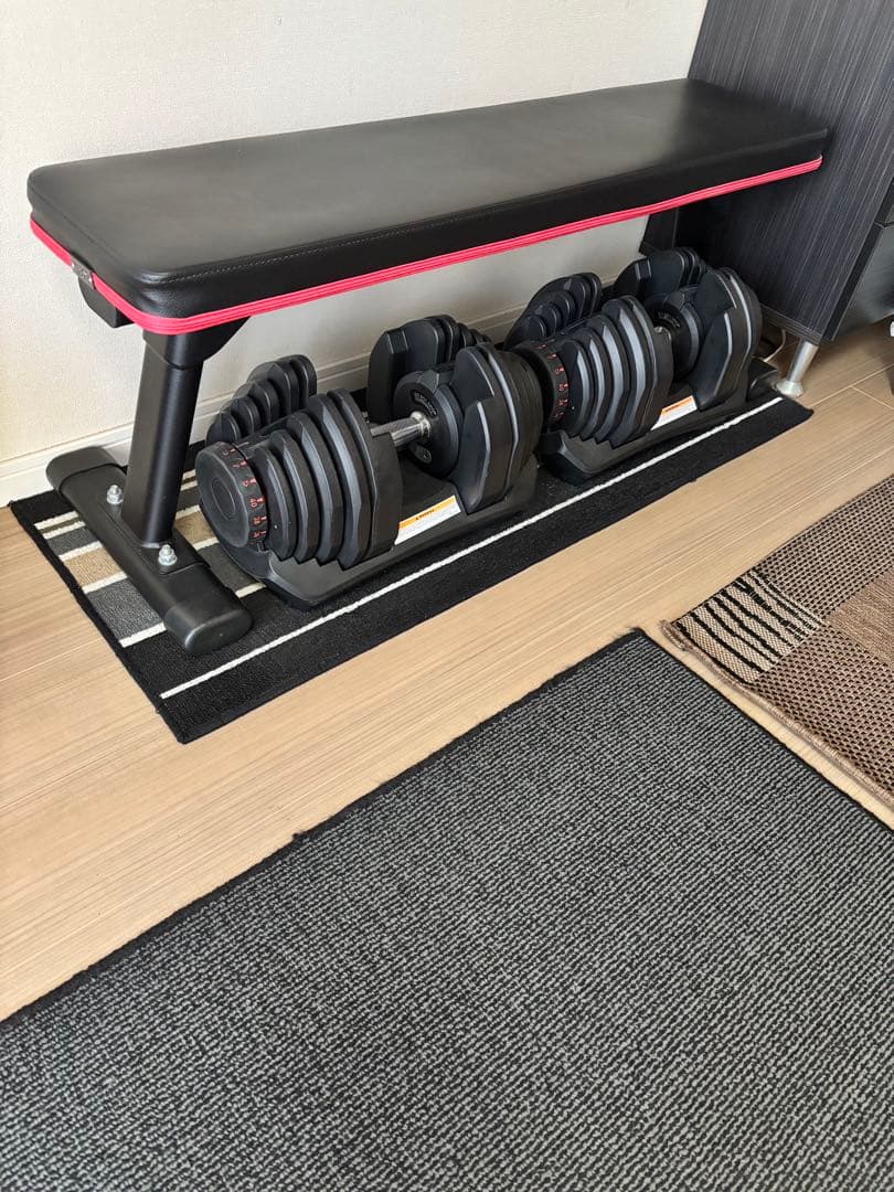 引き取り限定（鹿児島） 可変式ダンベル 40kg スタンド付き（2個セット）