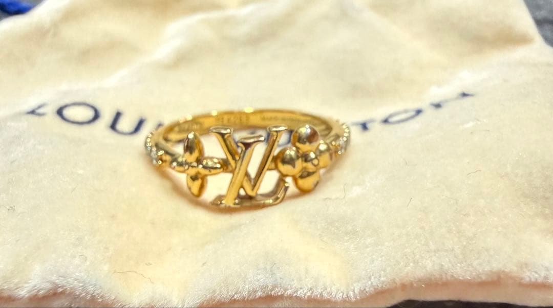 LOUIS VUITTON アイコニック　リング　ライン ストーン