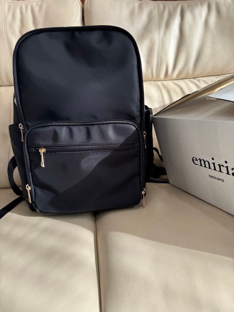 emiriaWiz ブラック マザーズバッグ　Mサイズ