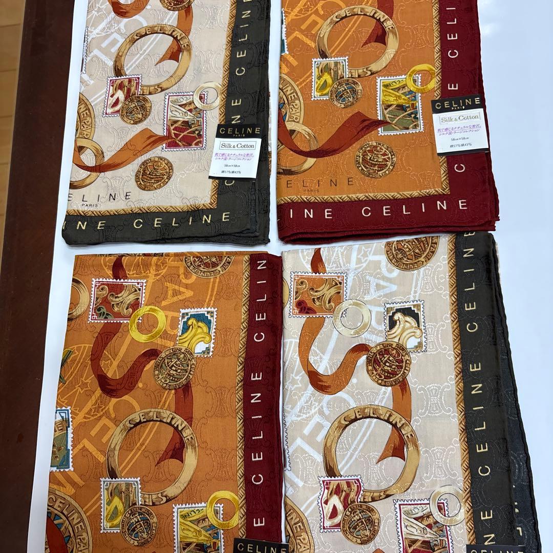 JOJOMALL®︎ CELINE 大判ハンカチ2色セット2組