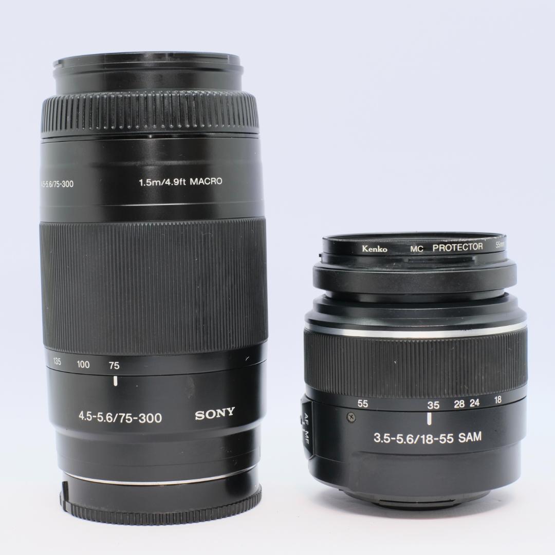 ❤️初心者オススメ　SONY α550 ダブルズームレンズキット　掃除セット付き