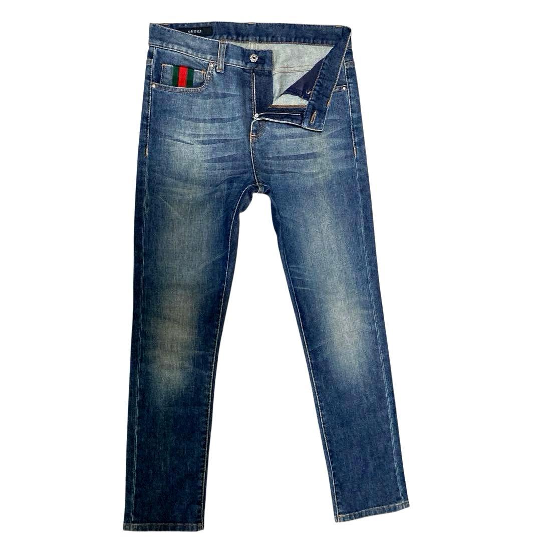 正規品　美品　GUCCI シェリーライン ストレッチデニム　イタリア製 38