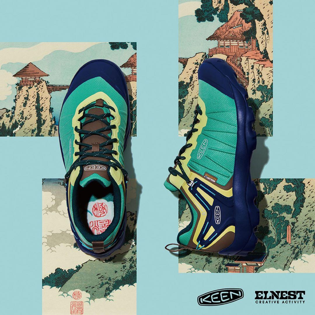 KEEN ヴェンチャー ウォータープルーフ 葛飾北斎 浮世絵